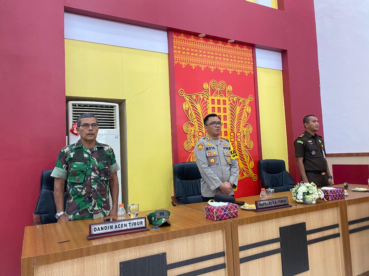 Kapolres Aceh Timur Hadiri Penyampaian Visi, Misi dan Program Pasangan Calon Bupati/ Wakil Bupati