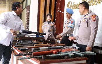 Polres Bener Meriah Terima Penitipan Senjata Airsoftgun Jelang Pilkada Serentak 2024