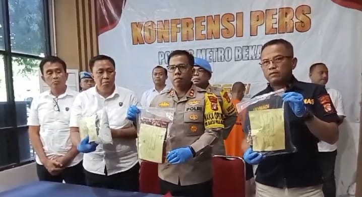 Dua Oknum Guru Ngaji Ditetapkan Sebagai Tersangka di Press Rilis Polres Metro Bekasi