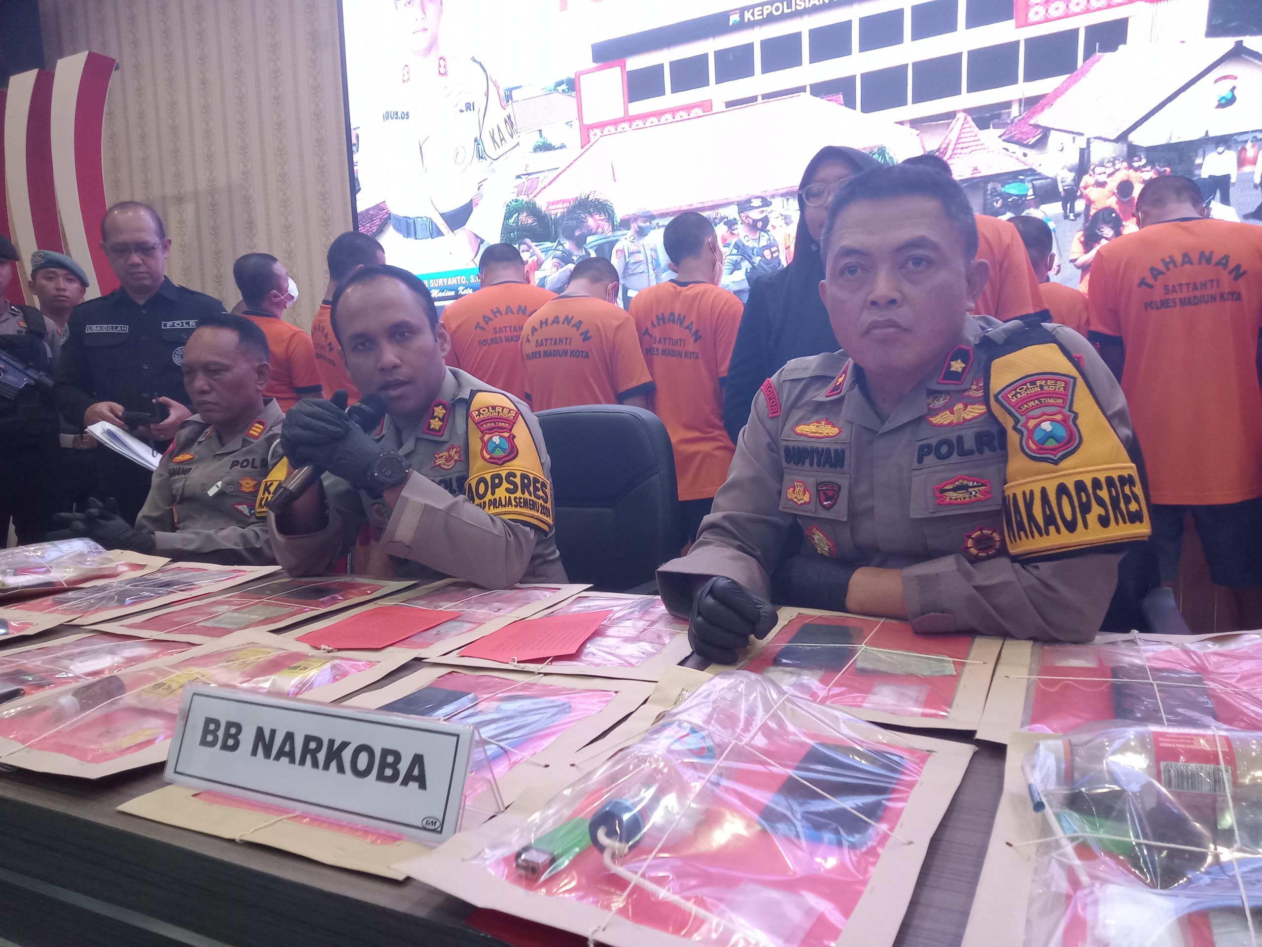 Satresnarkoba Polres Madiun Kota Dua Bulan ini Sukses Ungkap Kasus Penyalahgunaan Narkotika