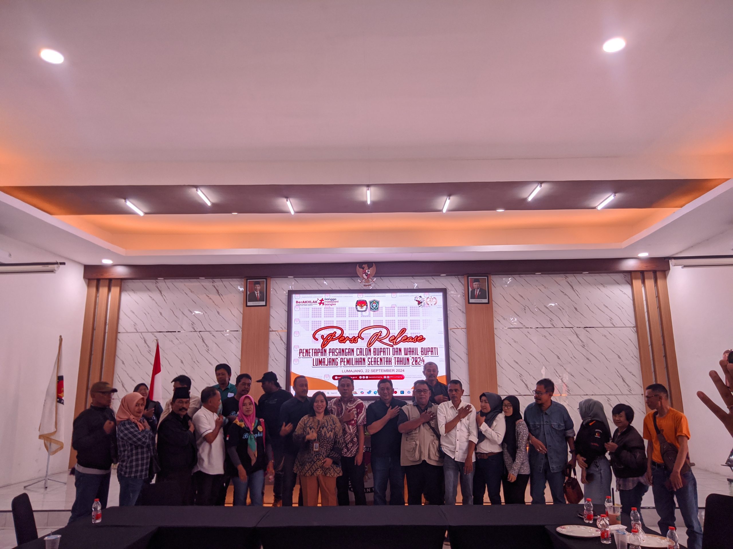 KPU Umumkan Pasangan Calon Bupati dan Wakil Bupati Lumajang Pemilu Serentak 2024