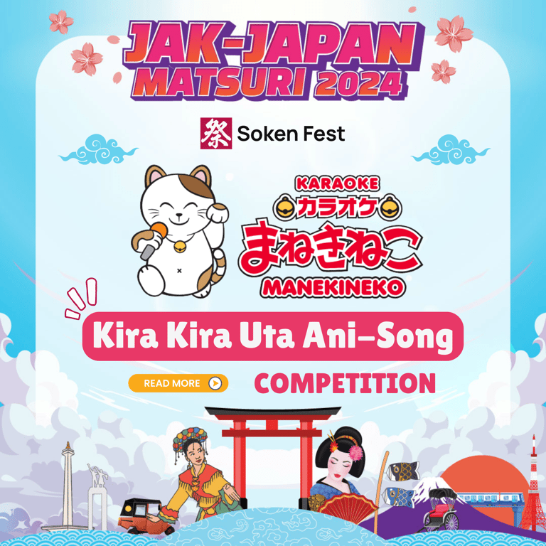 Karaoke Manekineko Hadirkan Kira Kira Uta Ani Song: Kompetisi Karaoke Anime Paling Bergengsi di Jak Japan Matsuri 2024