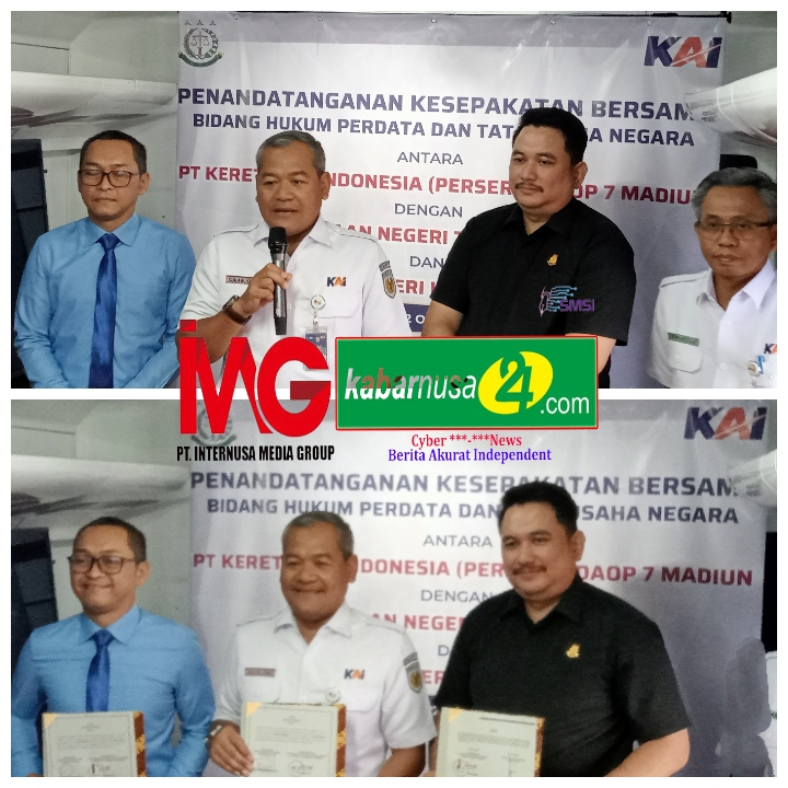 PT. KAI Daop 7 Perkuat Pengamanan Aset melalui Kerja Sama dengan Kejaksaan Negeri Tulungagung dan Kejaksaan Negeri Kabupaten Kediri