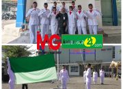 SMAN Pilangkenceng Berpartisipasi  Lomba Pengibaran Bendera di KAI DAOP 7 Madiun