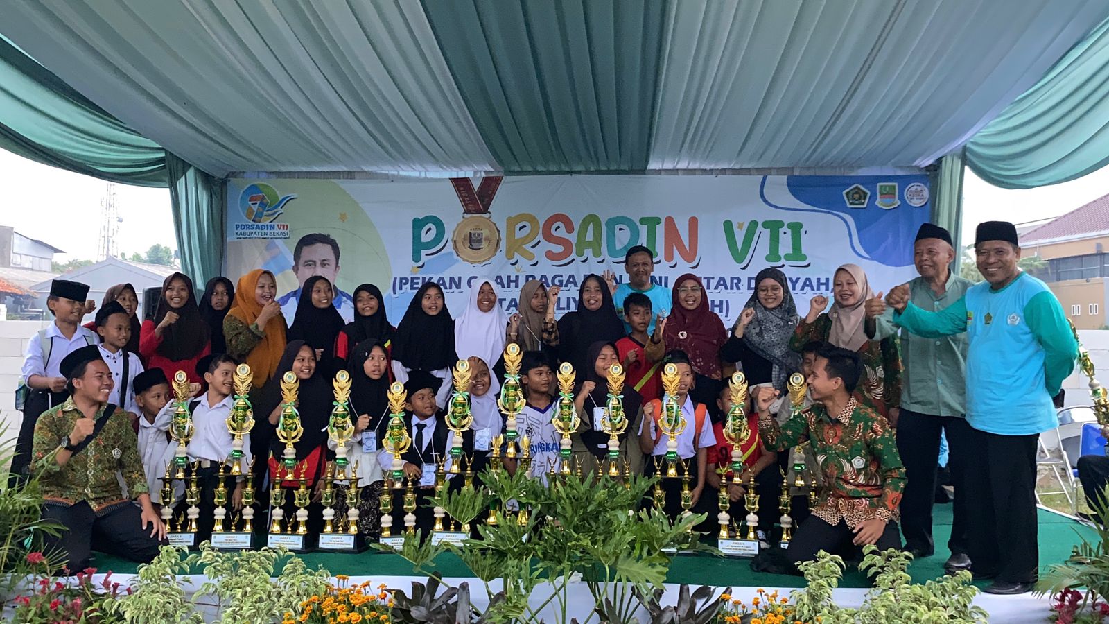 Kontingen Pelajar MDTA Asal Bojongmangu Raih Juara Umum di Porsadin Ke-7 tingkat Kabupaten Bekasi