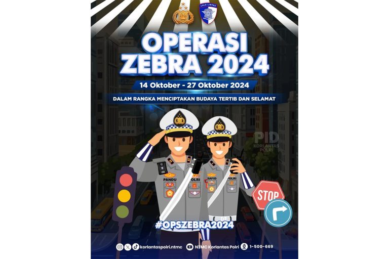 Operasi Zebra Mulai Digelar Hari Ini, Petugas Akan Kedepankan Pendekatan Humanis