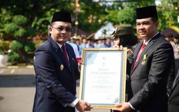 Kalapas I Madiun Terima Penghargaan Pura Baya Prasiddhi Emas Dari Pemerintah Kota Madiun