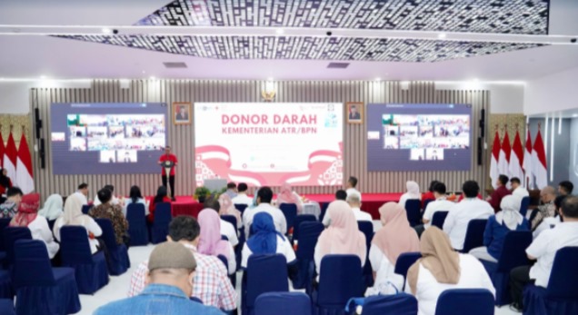 Perkuat Rasa Kebersamaan dan Kepedulian terhadap Sesama, Kementerian ATR/BPN Gelar Donor Darah HANTARU 2024