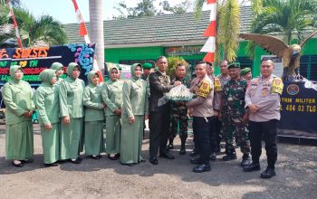 Dalam Rangka Memperingati HUT TNI ke-79 Jajaran Polres PALI Menggelar kegiatan Anjangsana ke Koramil 404/03 Talang Ubi