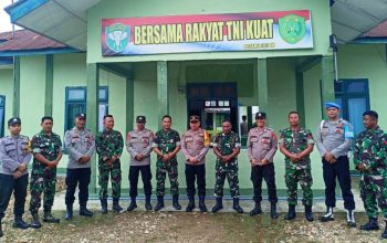 Kapolsek Indra Makmu Kunjungi Koramil 19/IDM Dan Beri Ucapan HUT TNI Ke-79