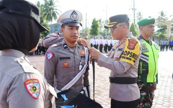 Kapolres Aceh Timur AKBP Nova Suryandaru, S.I.K. Pimpin Apel Gelar Pasukan Operasi Zebra Seulawah 2024