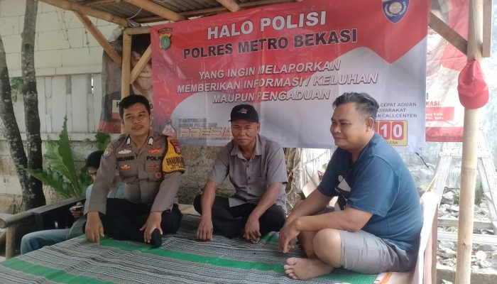 Quick Wins Presisi Polsek Serang Baru, Bhabinkamtibmas Berikan Pelayanan Keliling