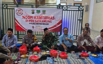 Silaturahmi Kapolsek Cibarusah dengan Warga Perumahan KSB “Ngopi Kamtibmas” Bersama