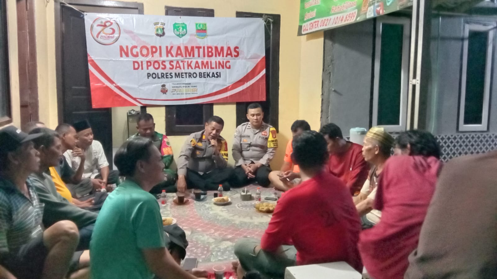 Kapolsek Cibarusah Sampaikan Pesan Kepada Warganya