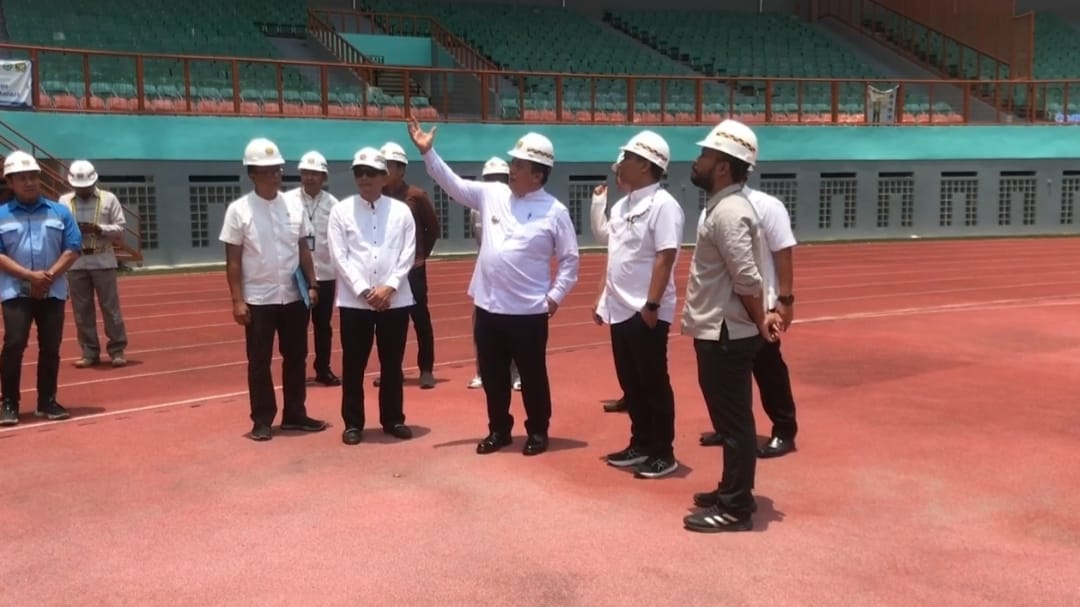 Pemkab Bekasi Lakukan Inventarisasi Kerusakan Stadion Wibawa Mukti Paska Rusak Diterjang Angin Kencang