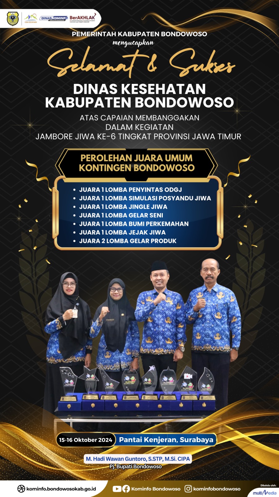 Bondowoso Juara Jambore Jiwa ke 6 se Jawa Timur