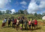 Sambut HUT TNI ke 79, Satgas Yonif 501/BY Gelar Giat Sosial di Papua Barat