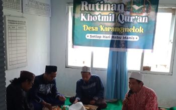 Jam'iyah Tahfidzul Qur'an dari Berbagai Pondok Pesantren Mengaji Bersama Masyarakat di Baldes Karang Melok