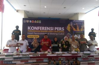 Konferensi Pers, Pemusnahan Barang Kena Cukai Ilegal