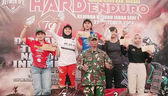 Cindy Agustin, Perempuan Muda Asal Bandung ini Juara Satu Kelas Sporty Woman di Betmen Hard Enduro 2