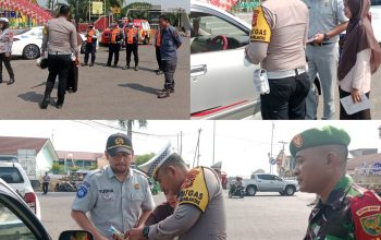 Polres PALI Gelar Razia Gabungan Lintas Sektoral untuk Tingkatkan Keselamatan Berlalu Lintas