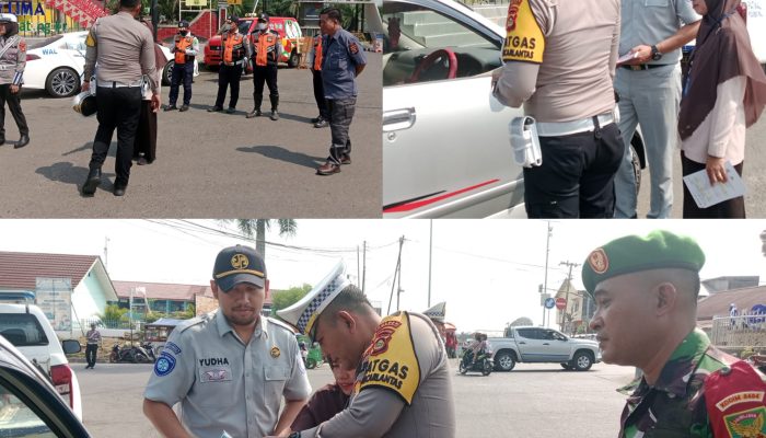 Polres PALI Gelar Razia Gabungan Lintas Sektoral untuk Tingkatkan Keselamatan Berlalu Lintas