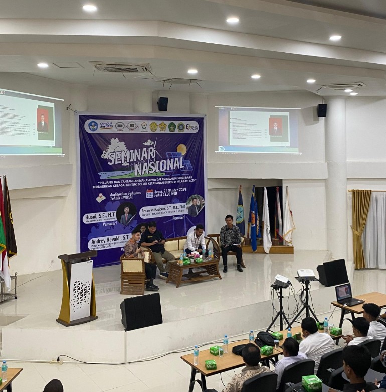 Himatro Unimal Gelar Seminar Nasional, Eksplorasi Peluang dan Tantangan Energi Terbarukan