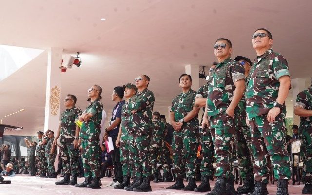 Pangdam Jaya Dampingi Panglima TNI, Saksikan Gladi Bersih Pertama Acara HUT ke-79 TNI