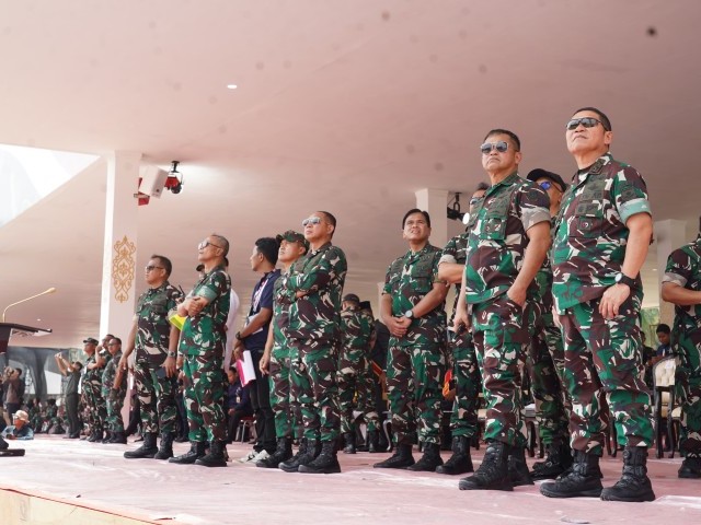 Pangdam Jaya Dampingi Panglima TNI, Saksikan Gladi Bersih Pertama Acara HUT ke-79 TNI