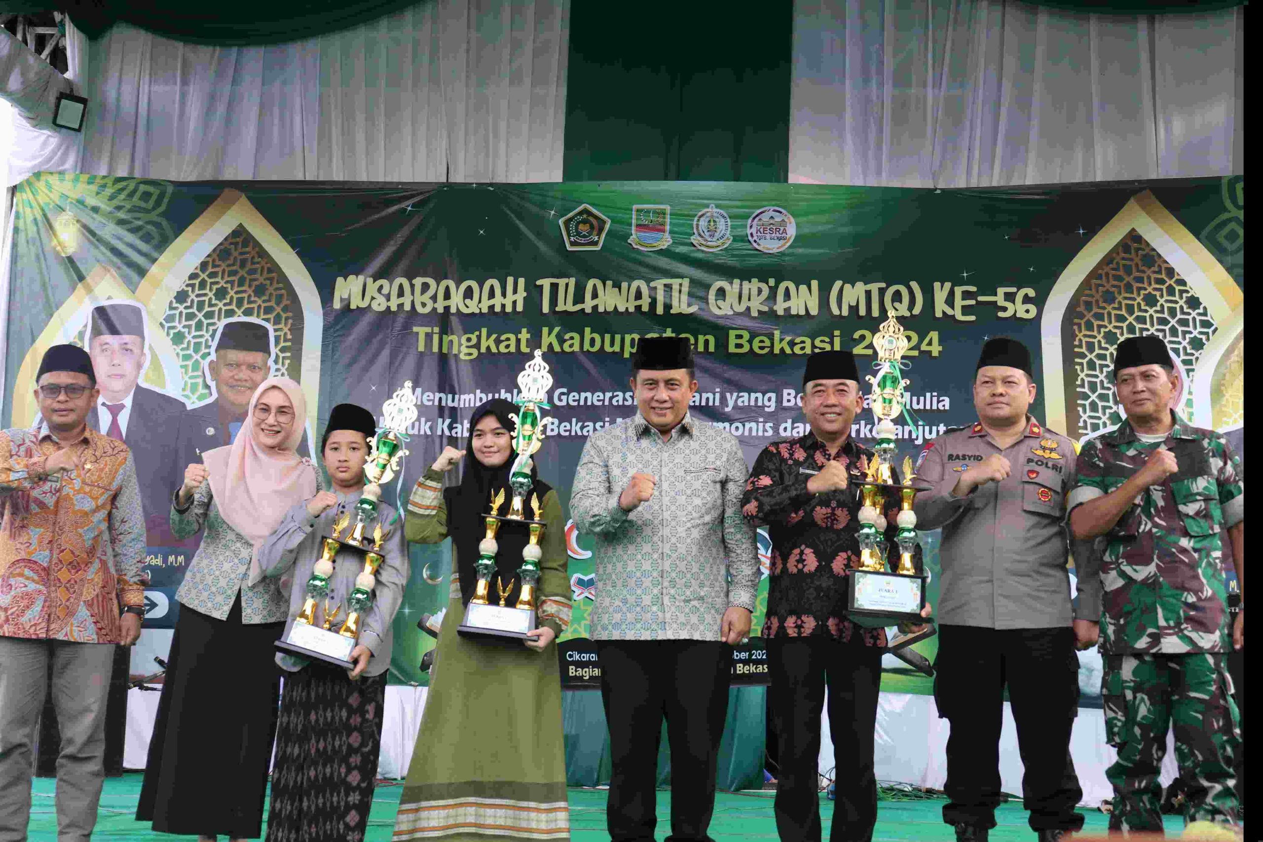 Berikut Peringkat Prestasi Kecamatan pada MTQ ke-56 Tingkat Kabupaten Bekasi 2024