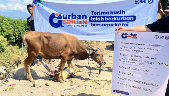 BRI Cikarang Tingkatkan Empati Sosial Melalui Penyembelihan Hewan Qurban