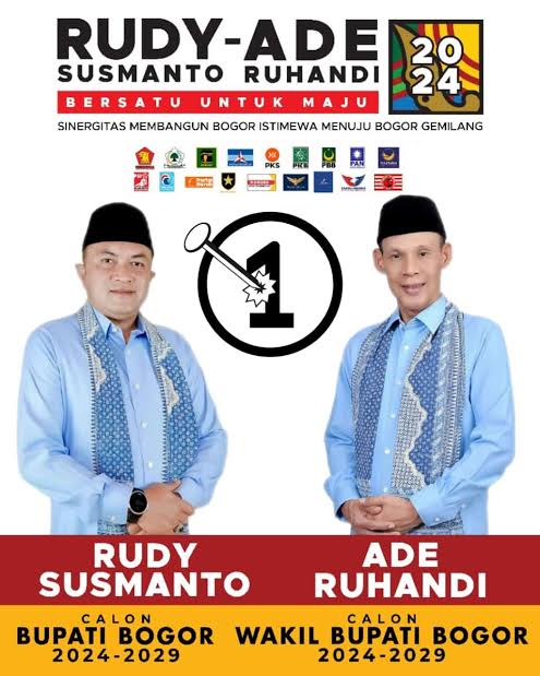 Paslon Bupati Bogor Rudy Susmanto – Jaro Ade Hadir Dari Rakyat oleh Rakyat dan Untuk Rakyat