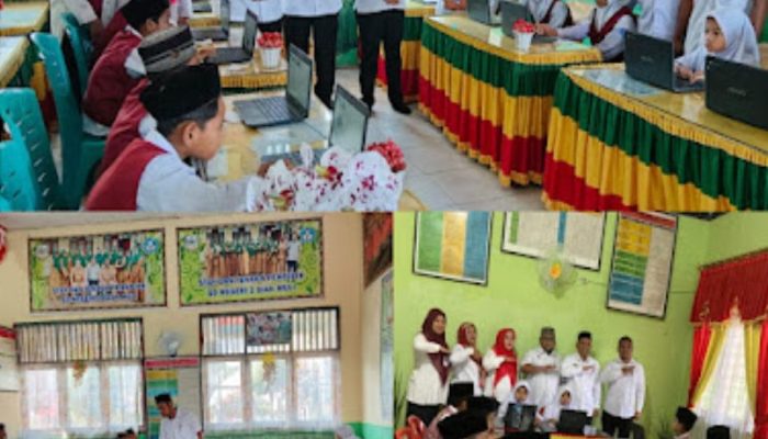 Sekdakab berserta dinas pendidikan pantau ujian ANBK ke sekolah