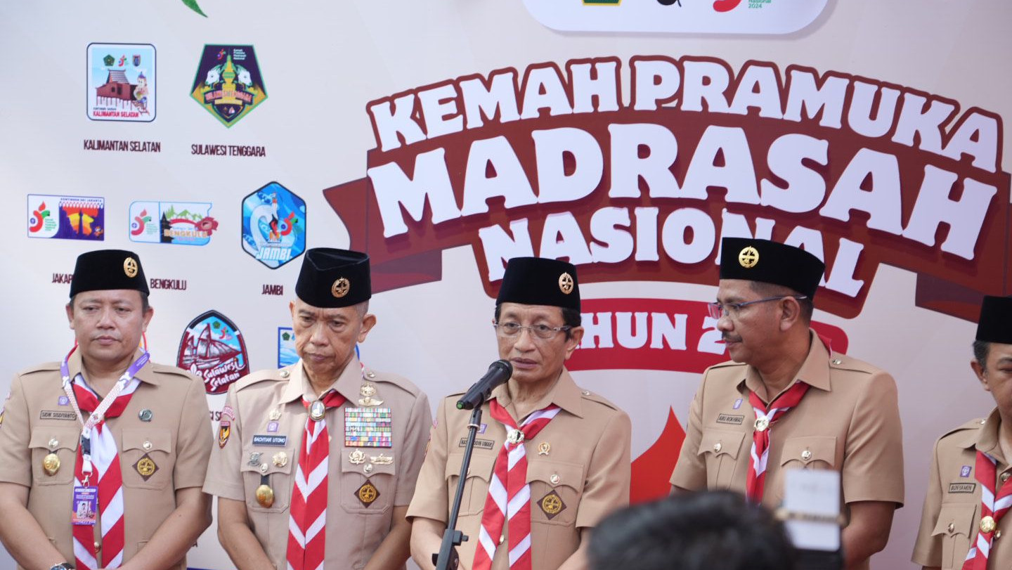 Siapkan Generasi Adaptif dan Kreatif, Menag akan Kembangkan Gerakan Kepramukaan Madrasah