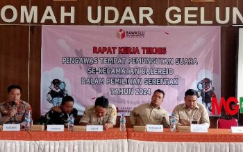 Jelang Pilkada Serentak Tahun 2024 Kabupaten Madiun,:Kapolsek Balerejo menghadiri Rakernis Pengawas TPS