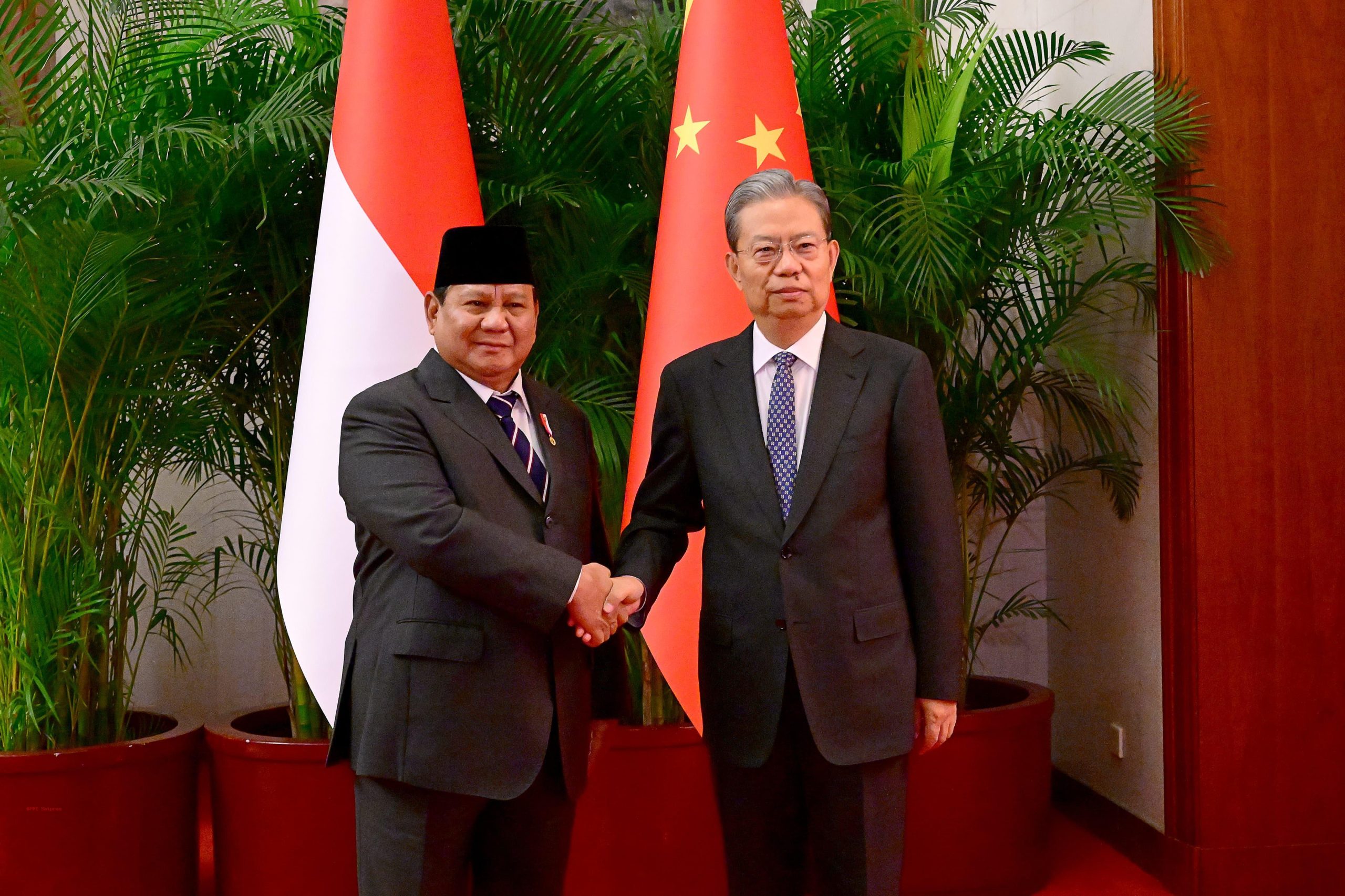 Bertemu Zhao Leji, Presiden Prabowo Tegaskan Komitmen Pererat Hubungan Indonesia-Tiongkok