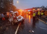 UPDATE jumlah korban kecelakaan beruntun Km 92 Tol Cipularang, 1 Orang Tewas