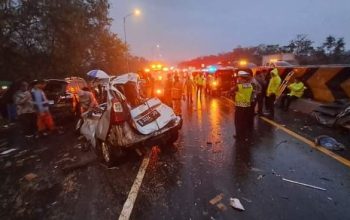 UPDATE jumblah korban kecelakaan beruntun Km 92 Tol Cipularang, 1 Orang Tewas