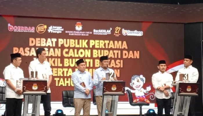 Debat Perdana Pilkada Kabupaten Bekasi 2024, Tiga Paslon Sampaikan Visi Misi dan Program Andalan