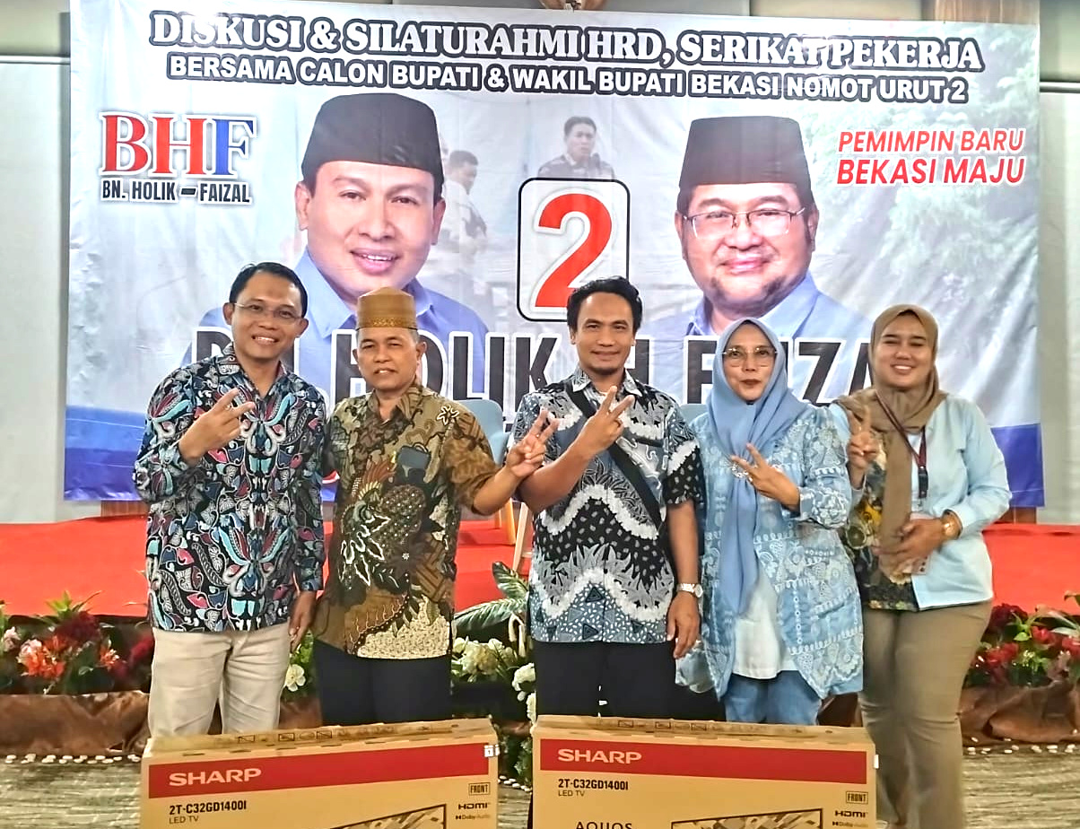 Ratusan HRD dan Serikat Pekerja Optimis, BN Holik-Faizal Bisa Bawa Kemajuan Memimpin Kabupaten Bekasi