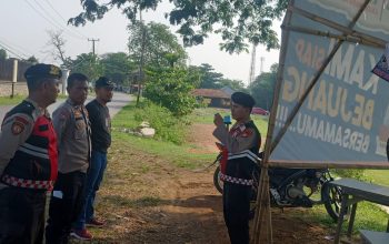 Polsek Serang Baru Monitoring dan Pengamanan Giat Konsolidasi Tim Pemenangan Cabup 02