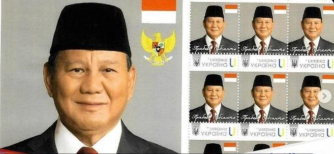 Badan Pos Ukraina Luncurkan Perangko Presiden RI Prabowo Subianto, Menteri HAM Pigai: Kita Kibarkan Merah Putih Kemanusiaan