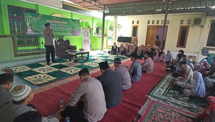 Polsek Serang Baru dan Pengurus Bhayangkari Ranting Serang Baru Laksanakan Giat Santunan Anak Yatim dan Dhuafa