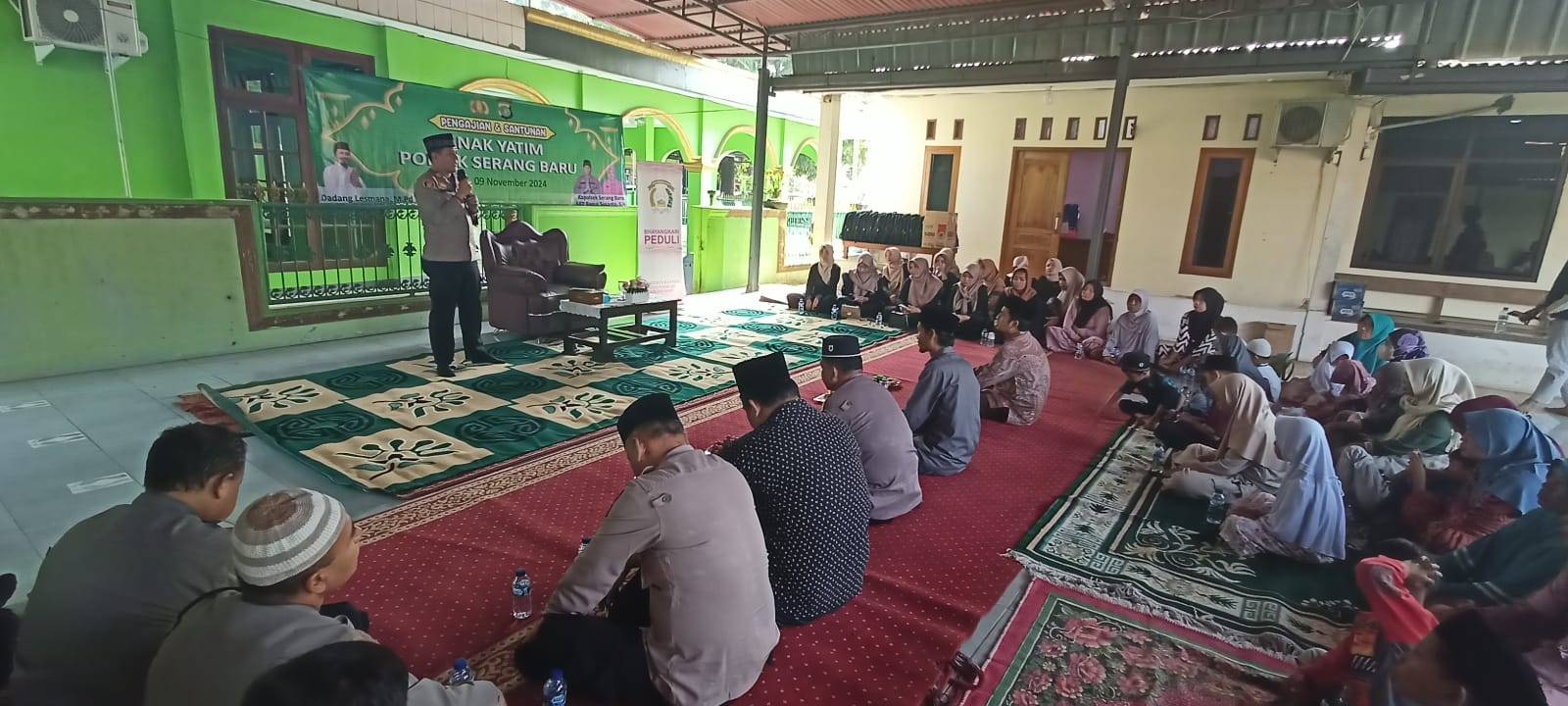 Polsek Serang Baru dan Pengurus Bhayangkari Ranting Serang Baru Laksanakan Giat Santunan Anak Yatim dan Dhuafa