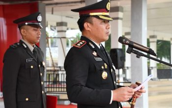 Kapolres Aceh Timur, AKBP Nova Suryandaru, S.I.K. Pimpin Upacara Hari Pahlawan