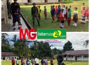 Memperingati Hari Pahlawan Tahun 2024, Satgas Pamtas RI-PNG Mobile Yonif 501/BY Memberikan Pembelajaran Pendidikan ke Sekolah di Kampung-kampung MAYBRAT