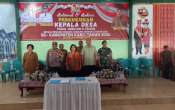 251 kepala desa dikukuhkan dari 17 kecamatan Se-Kabupaten Karo