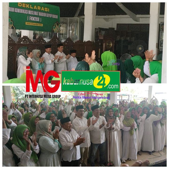 Muslimat Kabupaten Madiun Yang Tergabung  FKM2GR  Gelar Deklarasi Siap Menangkan Pasangan Harmonis