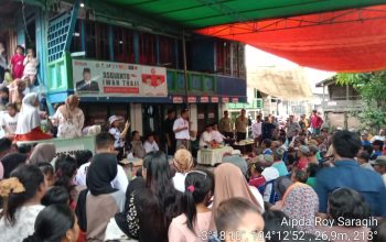 Jajaran Polsek Tanah Abang Laksanakan Pengamanan Kampanye Tatap Muka Paslon Nomor Urut 2 Asgianto ST dan Iwan Tuaji SH