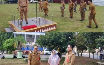 Latihan Persiapan Upacara HUT KORPRI ke-53 Kabupaten Lampung Utara Berlangsung Khidmat